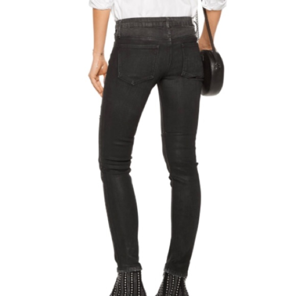 RtA Distressed Skinny Black Jeans